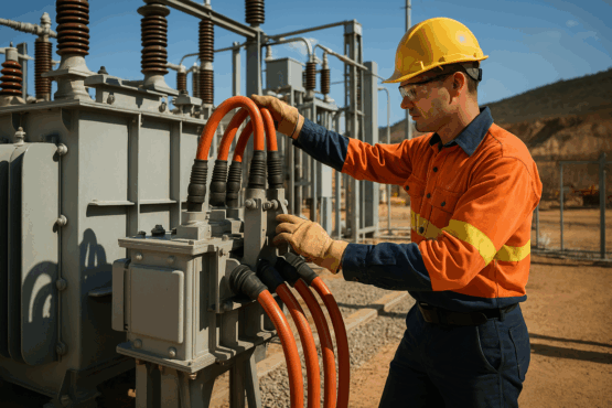 High-Voltage Electrical Installation at a Queensland Mining Site