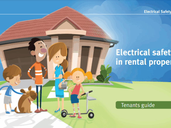 Cover image of the Electrical Safety in Rental Properties – Tenants Guide from the Electrical Safety Office Queensland