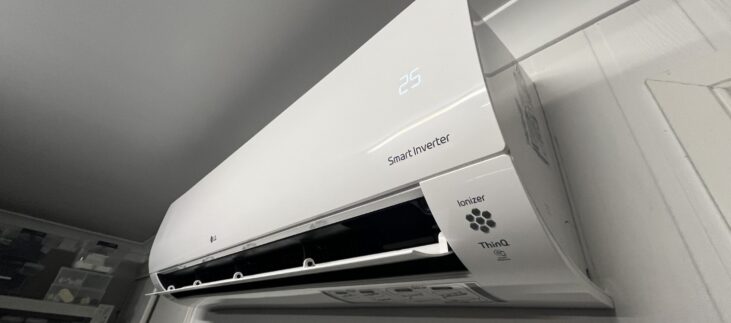 Wall-mounted LG Smart Inverter air conditioner installed and serviced by PowerControl Industries